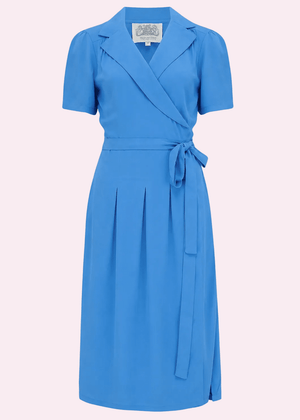 Slåom kjole i vintage stil - Palace Blue slåom kjole Seamstress Of Bloomsbury 