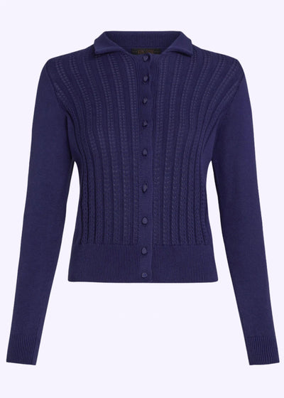 Sofie Cardigan Carmi i mørkeblå cardigan King Louie 