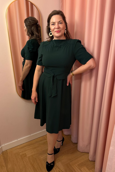 Stanwyck 40'er stils kjole i grøn swing kjole House of Foxy 