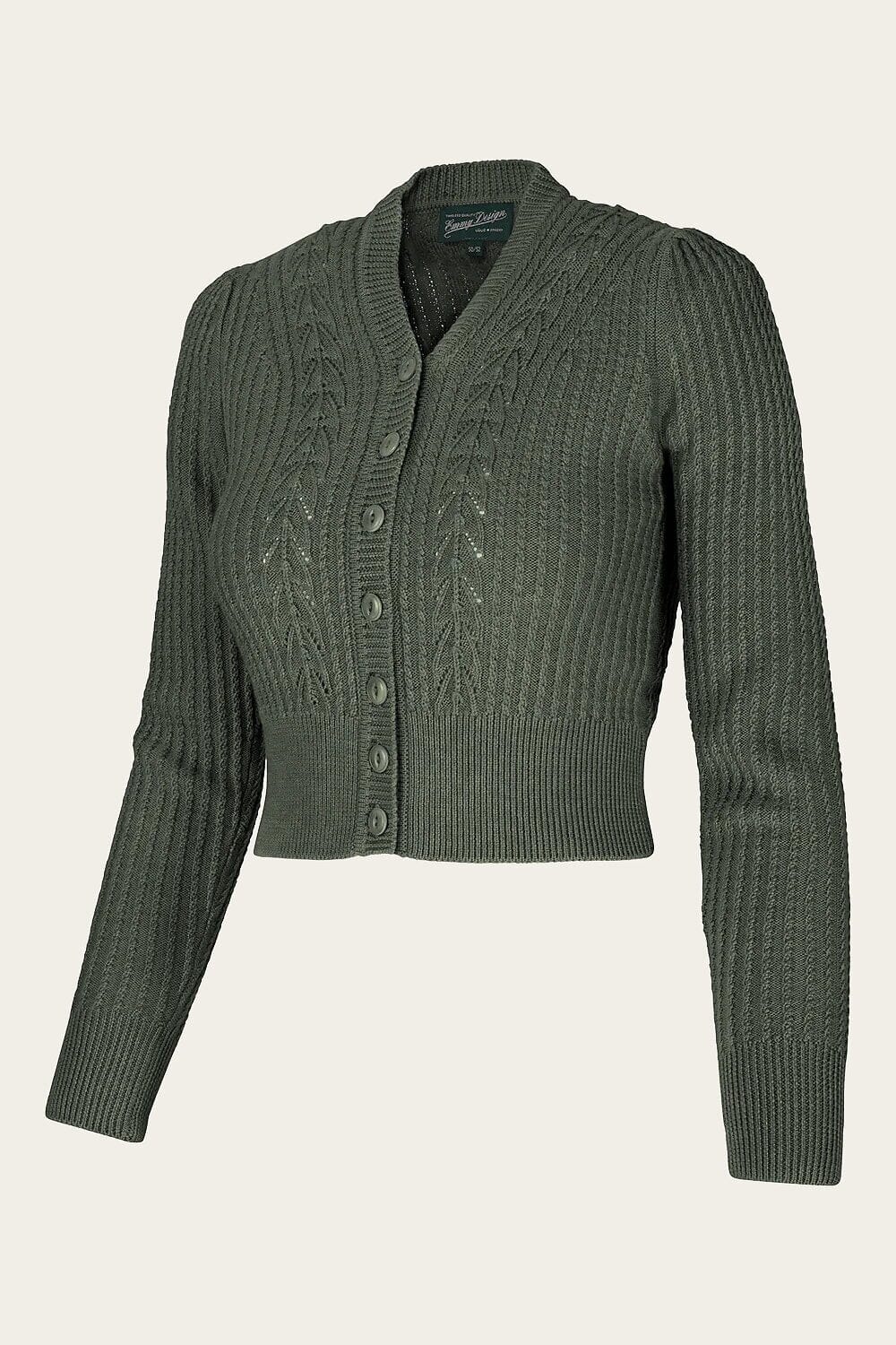 The Scandi Summer Cardi - Dyb grøn cardigan Emmy Design 