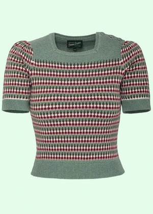 The Technicolor Top - Grøn bluse Emmy Design 