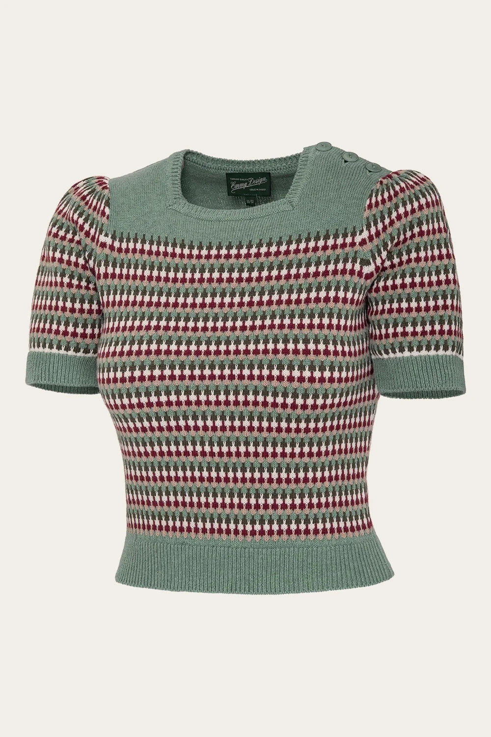 The Technicolor Top - Grøn bluse Emmy Design 