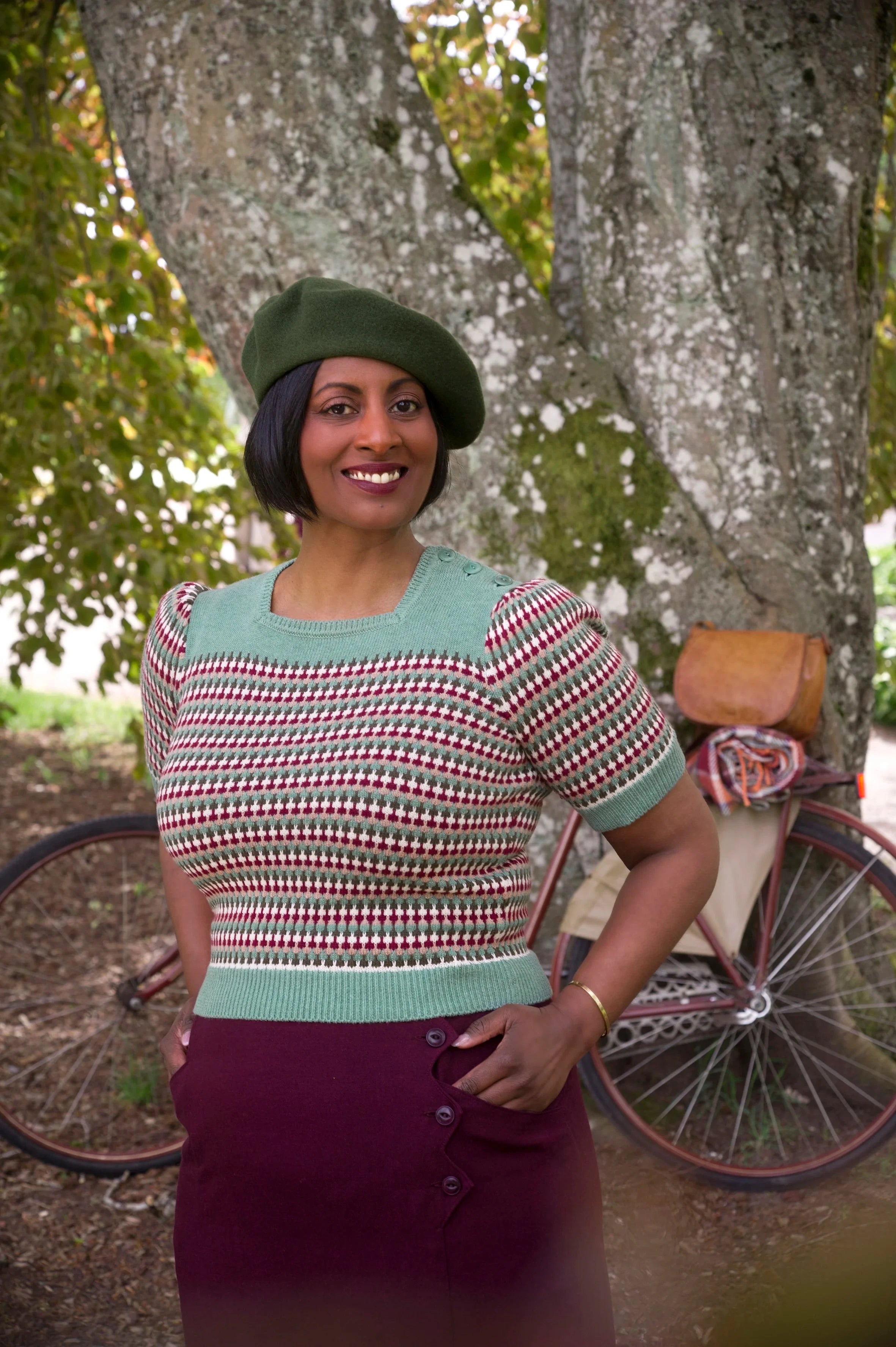 The Technicolor Top - Grøn bluse Emmy Design 