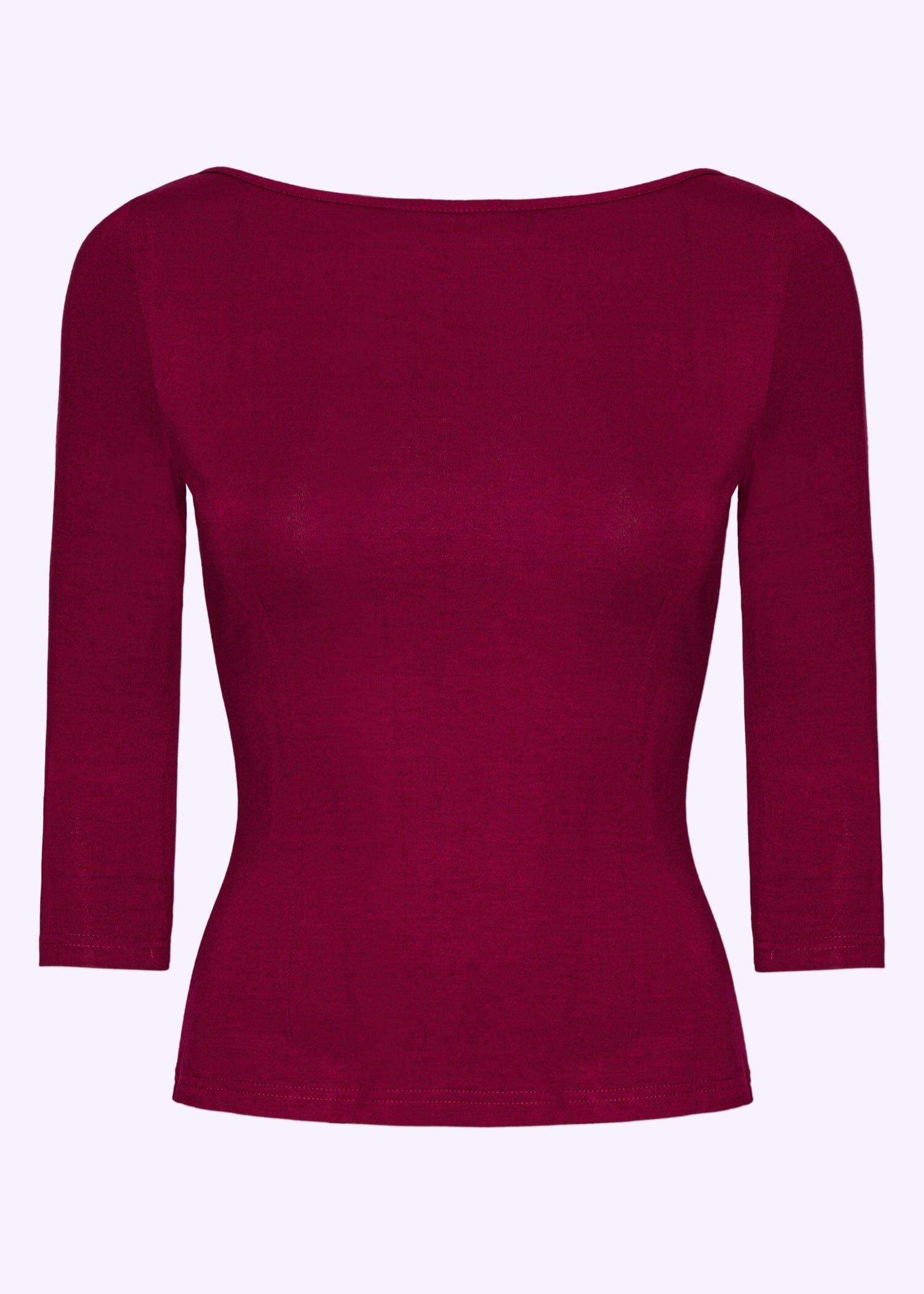 Vendbar boatneck top i magenta - deluxe jersey top Daisy Dapper 