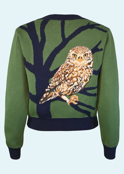 Vera Cardigan, Green Owl Cardigan cardigan Palava 