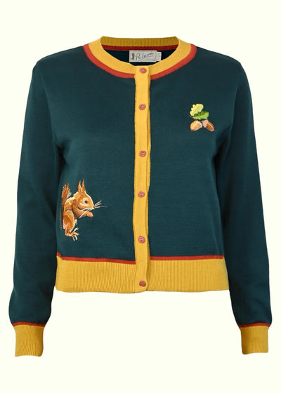Vera Cardigan, Teal Squirrel Cardigan cardigan Palava 