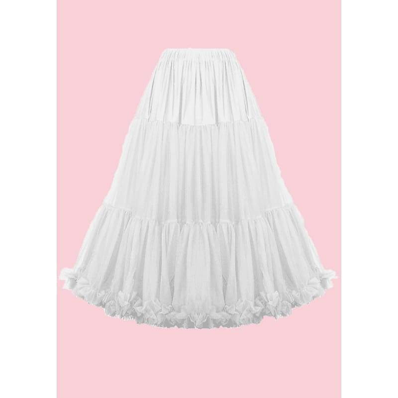 1950'er Petticoat i hvid toej mondokaos 