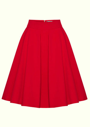 Daisy Dapper: 1950er stils swingnederdel i rød Daisy Dapper 