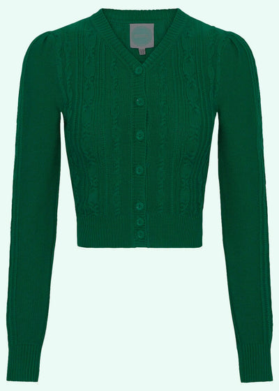 Emmy Design: Ice Skater Cardigan, Emerald grøn Emmy Design 