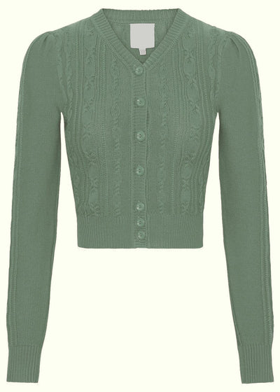 Emmy Design: Ice Skater Cardigan, Sage Emmy Design 