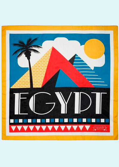 Erstwilder: Tørklæde Egypt Souvenir 90 x 90cm Accessories Erstwilder 