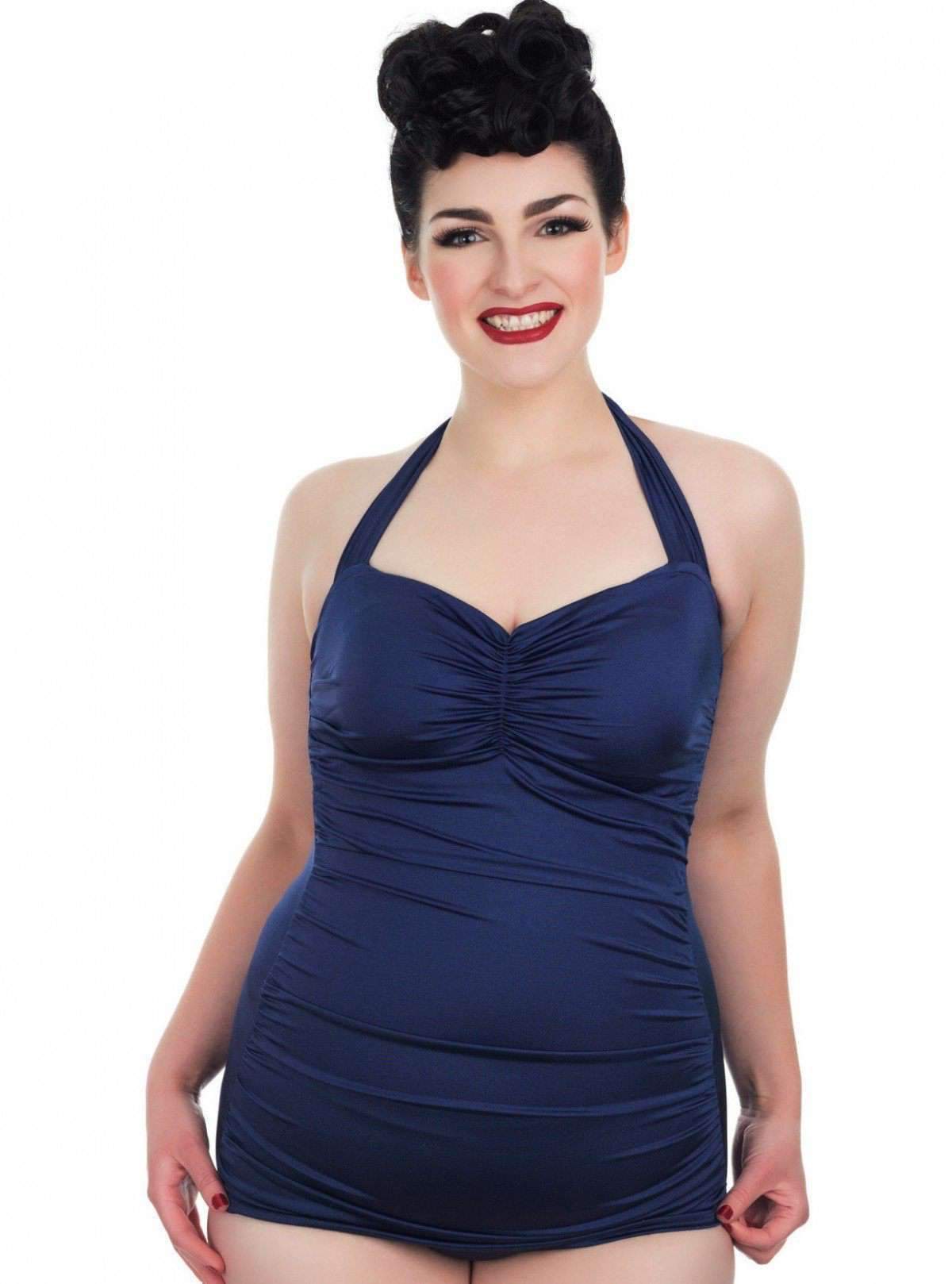 Esther Williams: Navyblå 50'er badedragt toej Mondo Kaos 