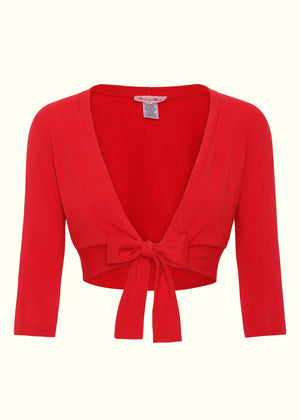 Heart Of Haute: 'Sweet Sweater' Bolero i rød Heart Of Haute 