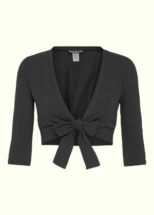 Heart Of Haute: 'Sweet Sweater' Bolero i sort Mondo Kaos 