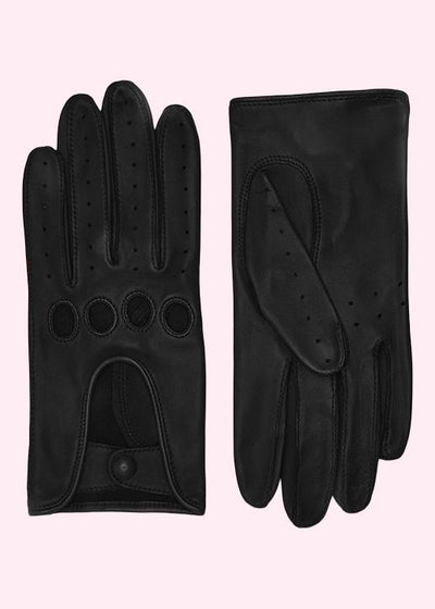 Rhanders Handsker: Motorhandsker i sort skind Accessories Rhanders Handsker 