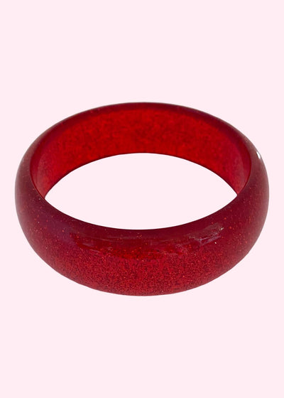 Rock It Rosie: Vintage style armbånd, rød med glitter Accessories Mondo Kaos 