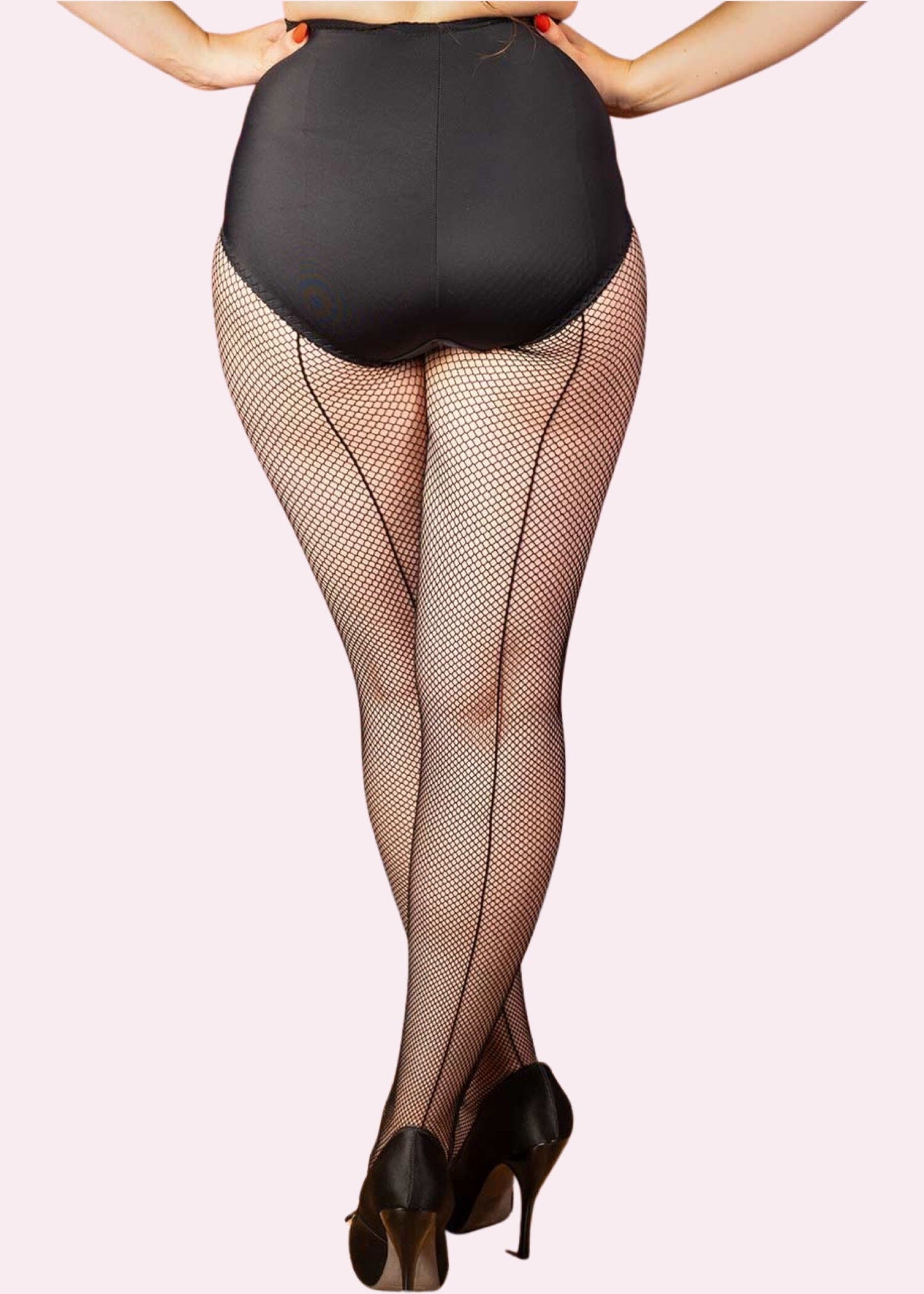 What Katie Did: Netstrømper i sort med søm What Katie Did 