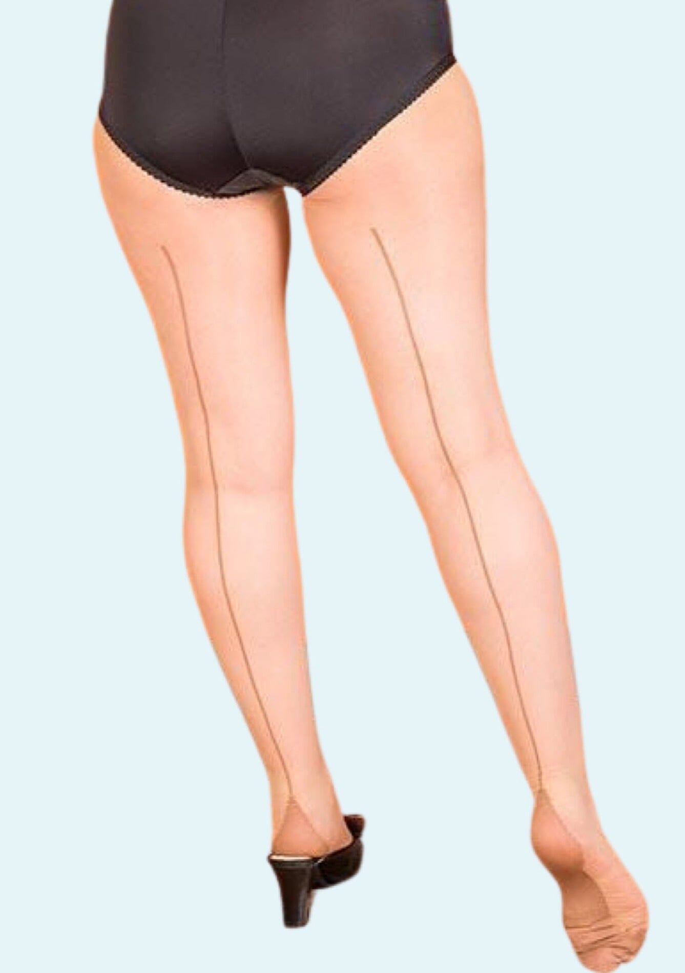 What Katie Did: Vintage strømpebukser i champagne med lysebrun søm toej What Katie Did 